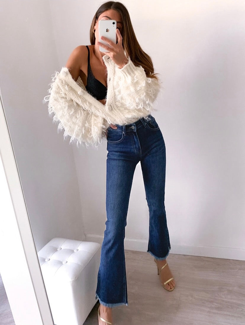 Jeans cropped a campana