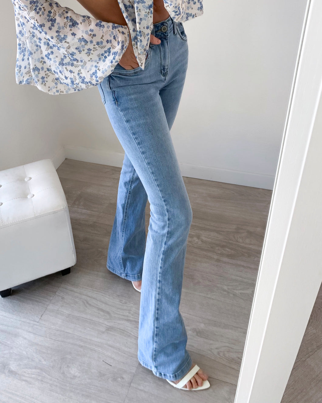 Jeans a zampetta